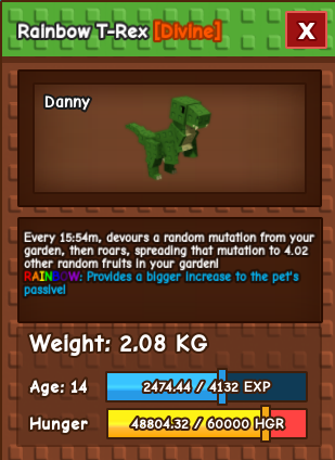 Rainbow T-Rex